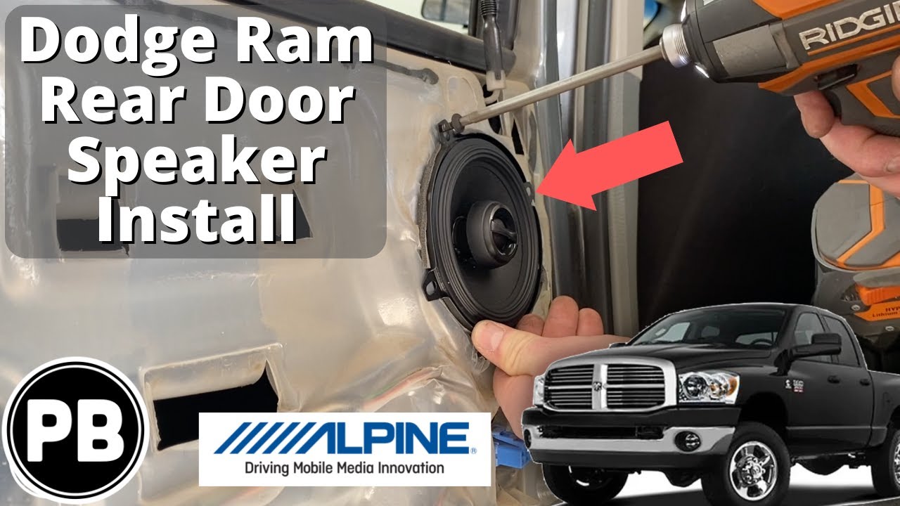 2006 - 2008 Dodge Ram Rear Door Speaker Install - YouTube