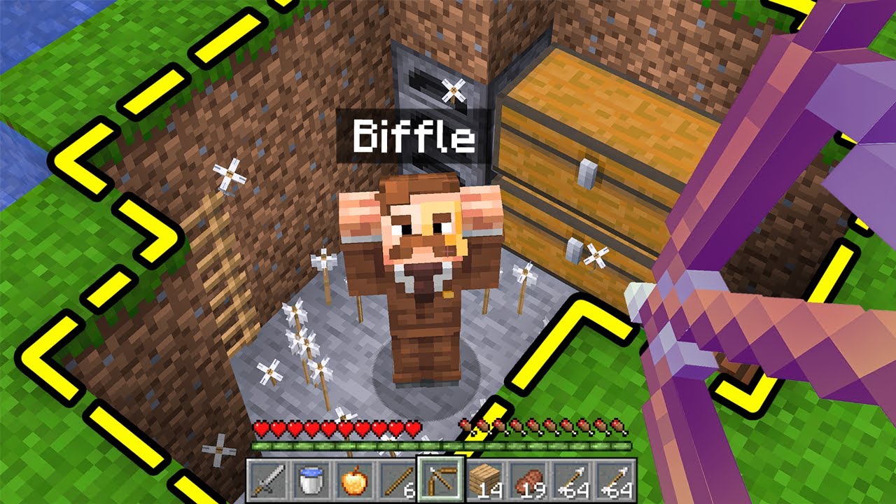 Minecraft HIDE and HUNT with Modded Arrows