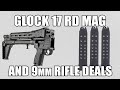 DAILY DEAL ALERT: Incredible Deal On Glock 17 Rd Mags & Matching 9mm Rifles