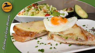 Croque Madame ( herrlicher Pfannentoast )