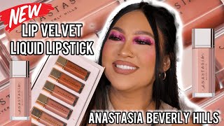 *NEW*! ANASTASIA BEVERLY HILLS  LIP VELVET LIQUID LIPSTICK | LIP SWATCHES | GLAM BY GIGI