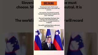 Europe’s Divide Deepens: Slovenia Joins Spain Against Israel Deal #Slovenia #Spain #EU #Israel