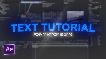 The Ultimate TEXT Tutorial for TikTok Edits! | After Effects Tutorial