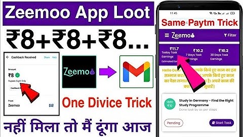 Zeemoo App Unlimited Trick || Zeemoo App Se Paise Kaise Kamaye | Zeemoo App Payment Proof