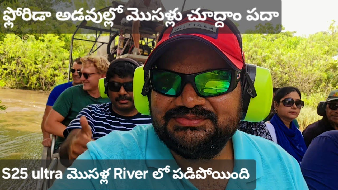 Florida Everglades national park, Boat riding in crocodiles river, Exploring wildlife in USA