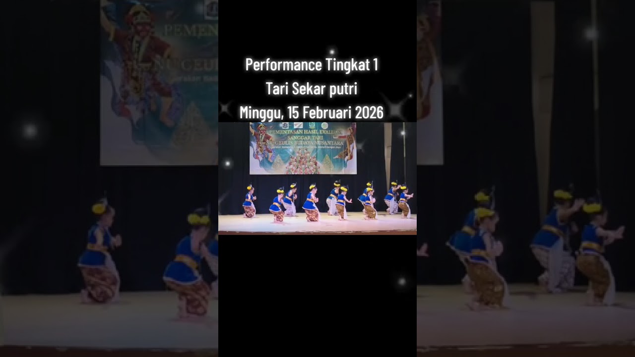 Alhamdulillah Ratu Best Dancer Terpilih Tingkat 1 Kel.A, no.peserta 01 Barisan dpn di ujung kanan💃✨️