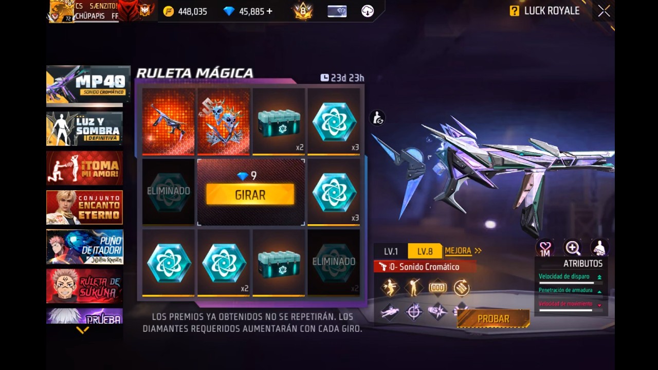 MI PRIMERA RECARGA DE DIAMANTES- MEJORÉ LA MP40 AL MÁXIMO