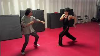 Xolo Maridueña And Brandon H. Lee Behind The Scenes Training Ña