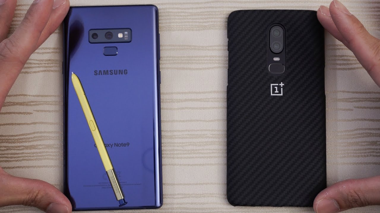 samsung note 9 vs oneplus 6 speed test