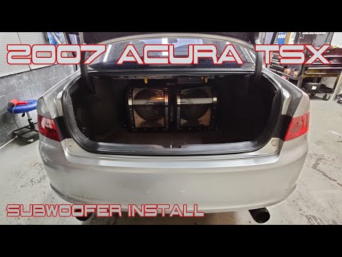 2004 05 06 2007 2008 Acura TSX Aftermarket Amplifier Subwoofer Install – DIY Guide