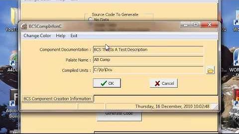 BCS Generate Delphi XE Program Supporting ADO