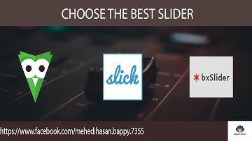 Choose The Right Jquery Slider Plugin For You Tutorial In Bangla.