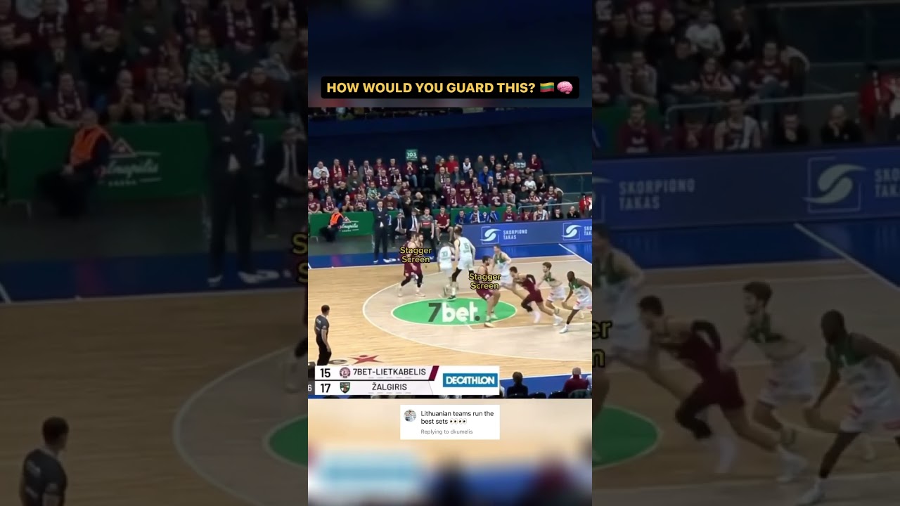 European Basketball Teams still run the best plays: Lithuania edition 🇱🇹 (BC Lietkabelis) 