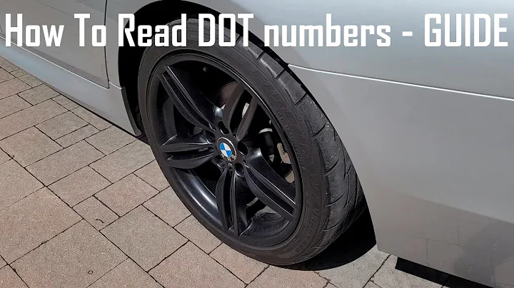 How to read your tire DOT number information - Useful tip & guide