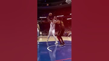 Joel Embiid Posterized on Jarrett Allen 😵‍💫 #nba #joelembiid #nbahighlights #philadelphia76ers