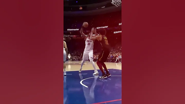 Joel Embiid Posterized on Jarrett Allen 😵‍💫 #nba #joelembiid #nbahighlights #philadelphia76ers