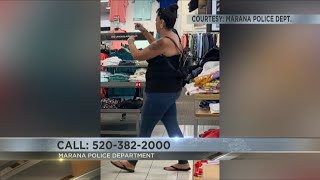 Marana Police searching for suspect in shoplifting investigation