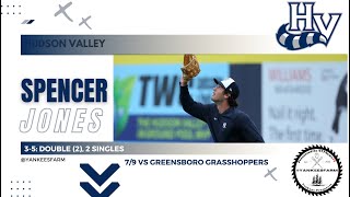Spencer Jones 3 Hit Game Vs Greensboro 4/9/23
