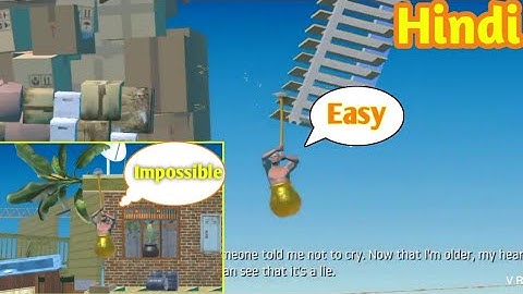 How to take the stairs skip Jump of Getting Over it? Hindi.