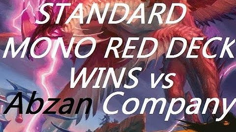 Standard Thunderbreak Red Deck Wins vs Abzan Collected Company, Game 3