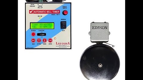 Automatic Bell Timer With Gong Bell
