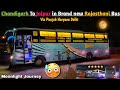 Omg  60 lakh ki luxurious sleeper bus chandigarh to jaipur bus journey 