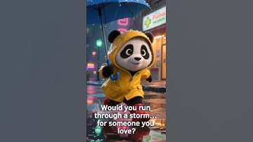 Baby Panda Braves the Storm for Daddy 🐼💔 | Heartwarming 3D Animation Short #shorts