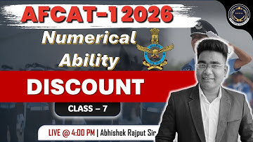 AFCAT-1 Maths - Discount | AFCAT 2026 Preparation | Class 7 | SODA Academy #sodaacademy