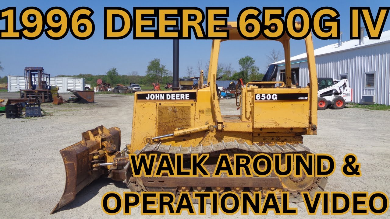 1996 Deere 650G IV Dozer Walk Around & Operational Video $38,900 - YouTube