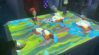 Sand table projection game