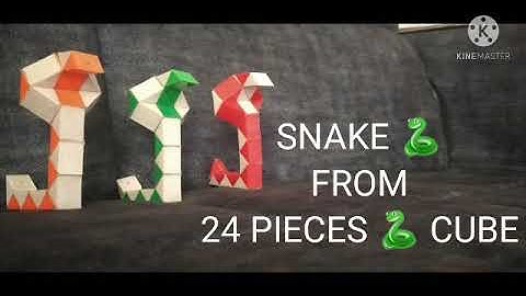How to make a SNAKE from the 24 Pieces Snake cube/SLOW TUTORIAL/BRAIN TWISTER
