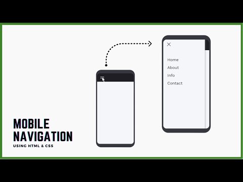 How to create Mobile Navigation - USING HTML & CSS | Codexbaba