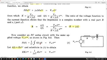 11. Voltage and Current Phasor Notation (part1)