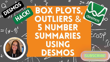 How To Use Desmos to Graph Box Plots, Find a 5 Number Summary and Outliers