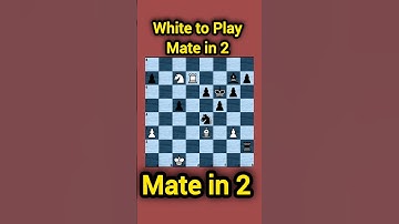 Can You Find the Mate in 2? Only 1% Solve This Chess Puzzle! #puzzle #chess #music ❤️❤️🌼🌼
