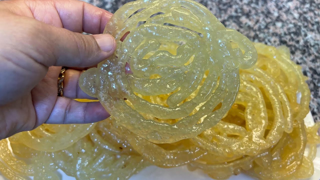 زلابية عراقية شفافه مقرمشه وسر نجاحها والاحتفاظ بيها لو تبقى اسبوع تظل مقرمشه