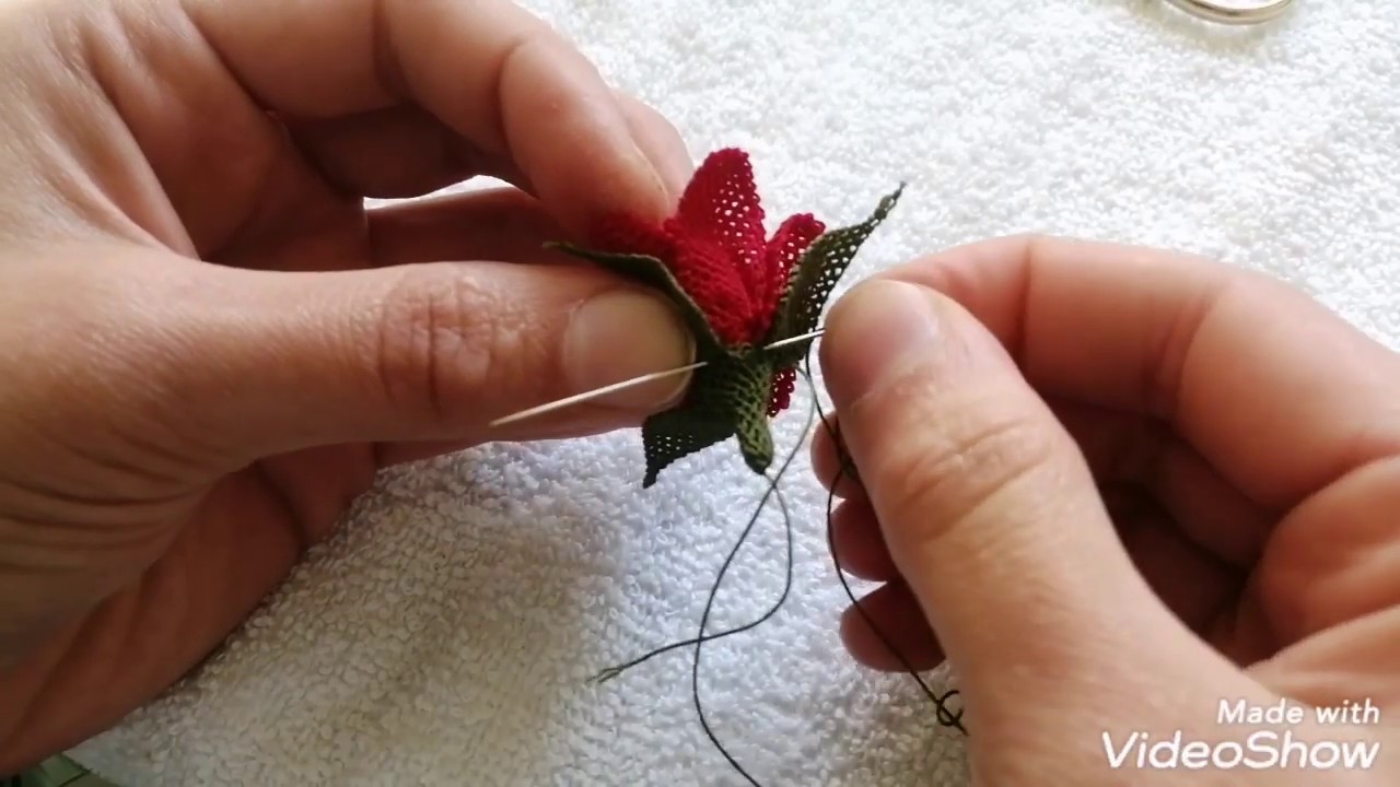 İğneoyası gül için yeşil yaprak yapımı ve dikimi