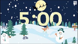 5 Minute Countdown Timer | Christmas | Music by Perfect Timer 10,602 views 5 months ago 5 minutes, 3 seconds