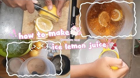 How to make ice lemon tea🍹🍋|| procedure text || tugas bahasa inggris🍋