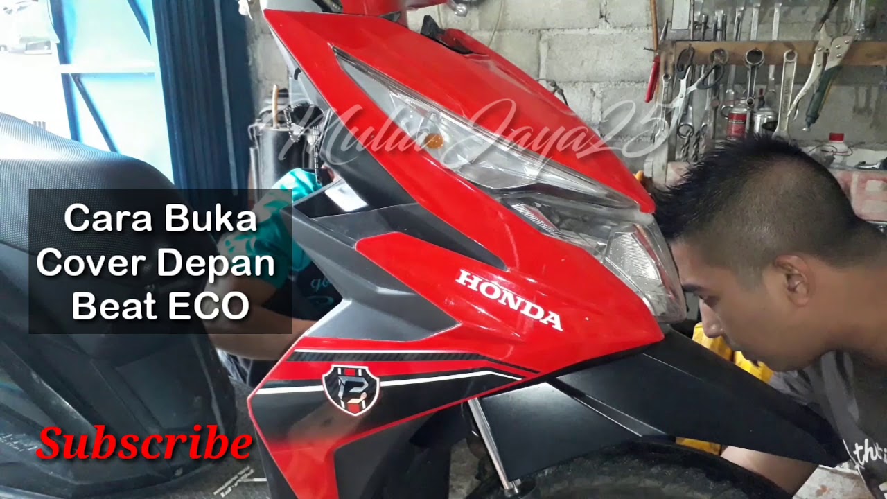 cara melepas cover depan beat eco 2020 - YouTube