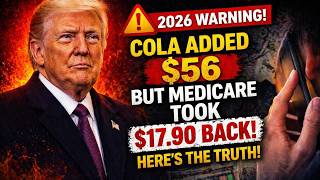 Social Security COLA Added $56 — But Medicare Secretly Took $17.90 Back (2026 Warning)