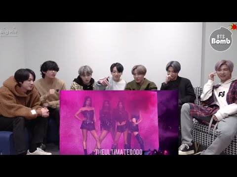 BTS Reaction To Blackpink Born Pink Concert Pink Venom Performance Fancam At Dogers Stadium