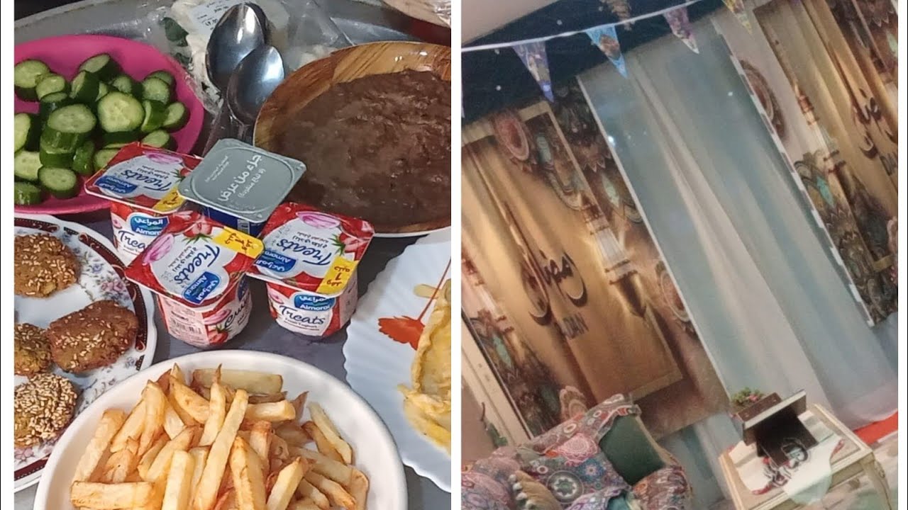 لي بنحب روتين الليل في رمضان 🤔؟فرشت مفروشات رمضان وجهزت سحور يفتح النفس😉....الراحه النفسيه هنا!!!🌙🥰