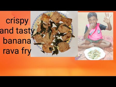 evening time snack crispy banana rava fry😍😍 - YouTube