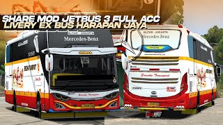 MBOIS PISAN‼️SHARE MOD JB3 SHD DAN LIVERY EX HARAPAN JAYA | AKAP EDITION #bussid  screenshot 2