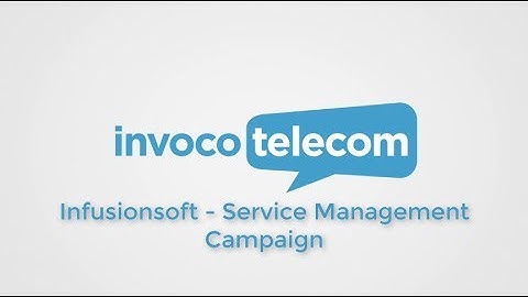 Infusionsoft service management campaign