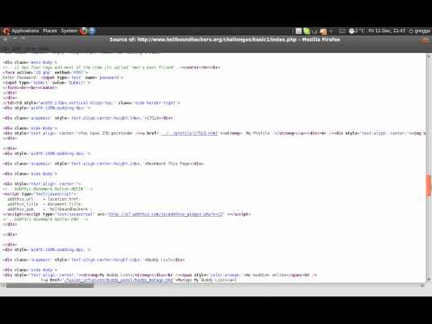 Hell Bound Hackers Web Basic 1