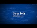 My intro  surya tech  tutorialssunpressin  a complete online tutorial