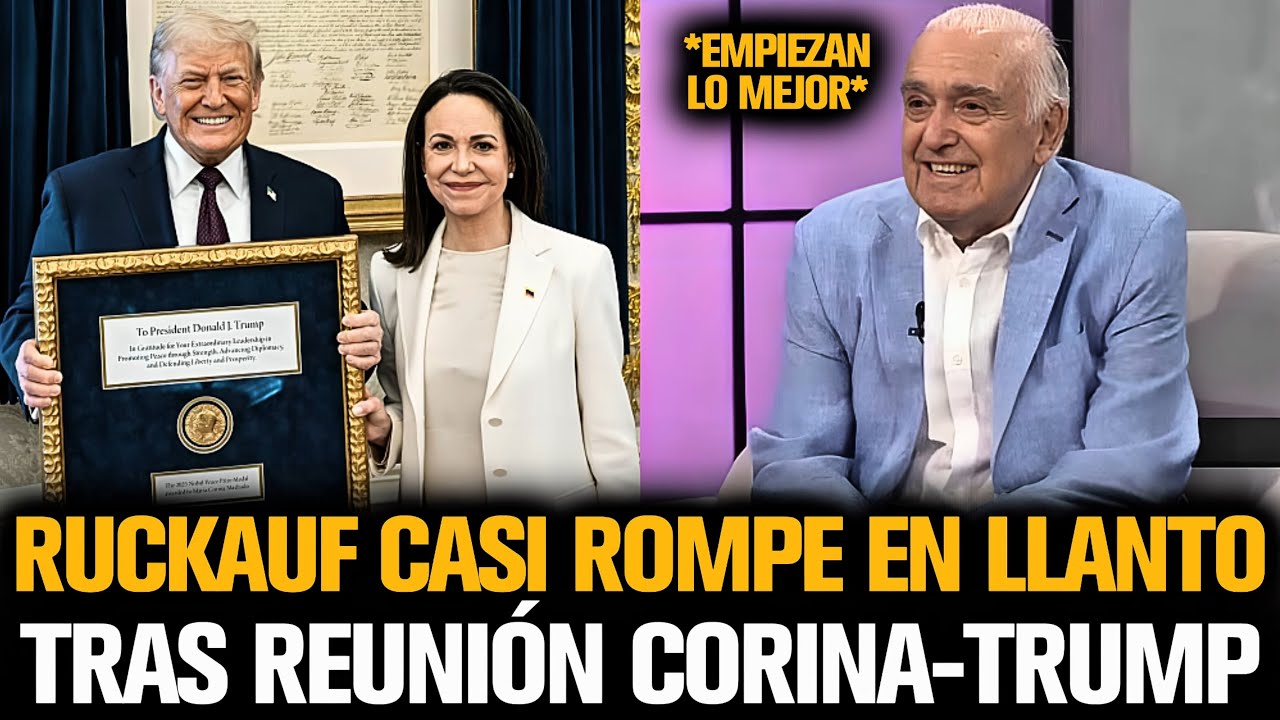 RUCKAUF SE EMOCIONÓ POR LA REUNIÓN DE CORINA Y TRUMP