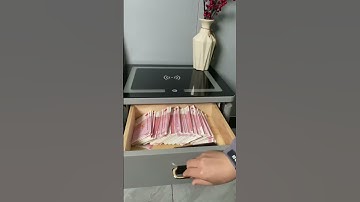 Do you want this smart nightstand in your bedroom? #safebox #safe #nightstand #money #fyp#furniture